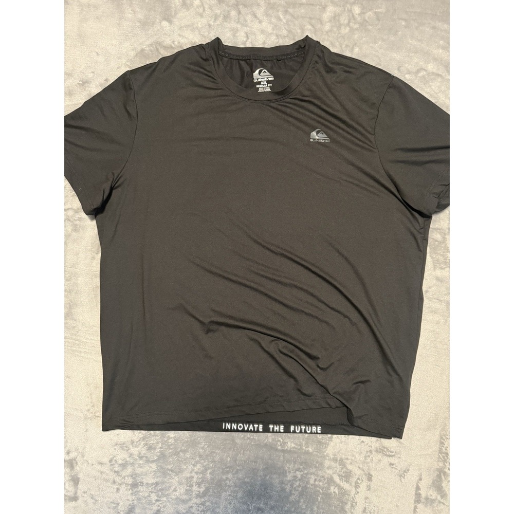 Quiksilver Active Tee Mens 2XL Black Stretch Regular Fit T-Shirt‎